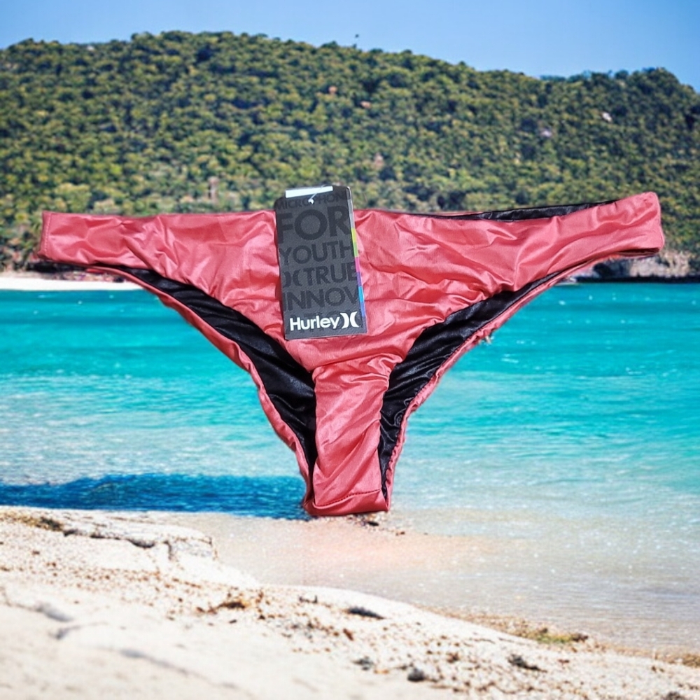 💥NEW💥 LA HEARTS 💕  -  Large Coral & Black Bikini Bottom